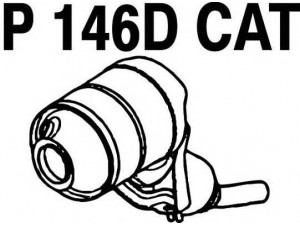 FENNO P146DCAT katalizatoriaus keitiklis 
 Išmetimo sistema -> Katalizatoriaus keitiklis
BM80334H, 18307793855