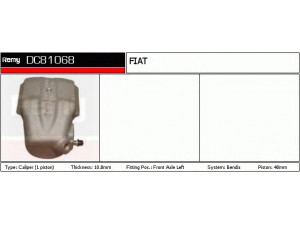 DELCO REMY DC81068 stabdžių apkaba 
 Dviratė transporto priemonės -> Stabdžių sistema -> Stabdžių apkaba / priedai
792284, 9946180, 790910
