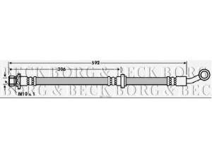 BORG & BECK BBH7603 stabdžių žarnelė 
 Stabdžių sistema -> Stabdžių žarnelės
01465-SJH-E01