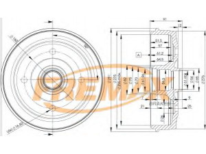 FREMAX BD-5305 stabdžių būgnas 
 Stabdžių sistema -> Būgninis stabdys -> Stabdžių būgnas
7701 463 939, 7702 085 305