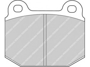FERODO FDB116 stabdžių trinkelių rinkinys, diskinis stabdys 
 Techninės priežiūros dalys -> Papildomas remontas
60728433, 60778315, 34111117002