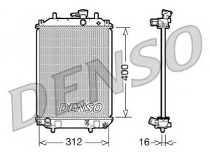 DENSO DRM35002 radiatorius, variklio aušinimas
16400B2040000