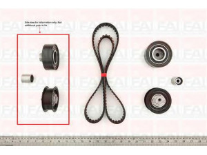 FAI AutoParts TBK147 paskirstymo diržo komplektas 
 Techninės priežiūros dalys -> Papildomas remontas
038198119F
