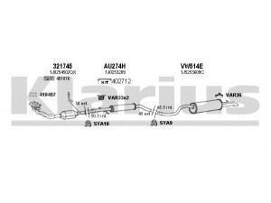 KLARIUS 931010U išmetimo sistema 
 Išmetimo sistema -> Išmetimo sistema, visa