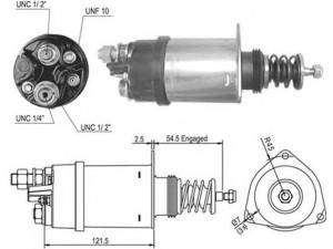 MAGNETI MARELLI 940113050002 solenoidinis jungiklis, starteris