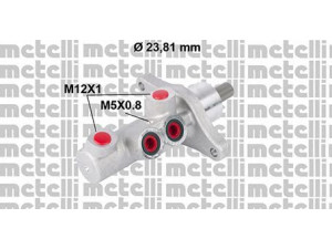 METELLI 05-0772 pagrindinis cilindras, stabdžiai 
 Stabdžių sistema -> Pagrindinis stabdžių cilindras
77 01 208 839, 77 01 209 308