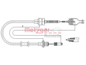 METZGER 18.0072 sankabos trosas 
 Dviratė transporto priemonės -> Kabeliai ir tachometro velenaai -> Sankabos trosas
30770-6F610