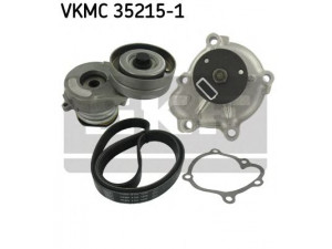 SKF VKMC 35215-1 vandens siurblys + V formos rumbuotas diržas, komplektas 
 Diržinė pavara -> Dirželio skriemulys
12 04 641, 12 04 853, 13 40 600