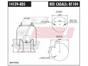 CASALS B1104 dėklas, pneumatinė pakaba
UJB0203001