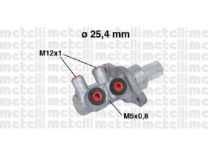METELLI 05-0571 pagrindinis cilindras, stabdžiai 
 Stabdžių sistema -> Pagrindinis stabdžių cilindras
558148, 93182937