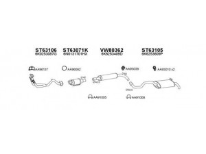 VENEPORTE 630078 išmetimo sistema 
 Išmetimo sistema -> Išmetimo sistema, visa