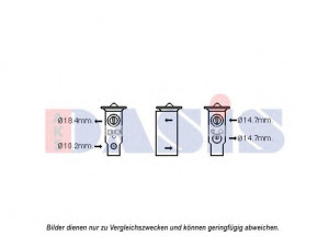AKS DASIS 840252N išsiplėtimo vožtuvas, oro kondicionavimas 
 Oro kondicionavimas -> Vožtuvai
73531AE010, 73531TC010