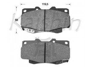 KAISHIN FK2215 stabdžių trinkelių rinkinys, diskinis stabdys 
 Techninės priežiūros dalys -> Papildomas remontas
044650K020, 044650K140