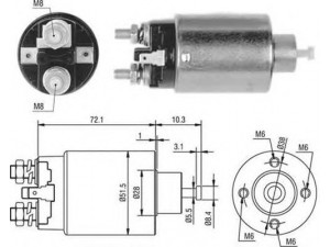 MAGNETI MARELLI 940113050477 solenoidinis jungiklis, starteris
M0T70381