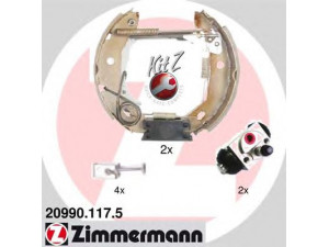 ZIMMERMANN 20990.117.5 stabdžių trinkelių komplektas 
 Techninės priežiūros dalys -> Papildomas remontas