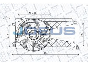 JDEUS EV121140 ventiliatorius, radiatoriaus 
 Aušinimo sistema -> Oro aušinimas
1306758, 1354802, 1366829, 1373713