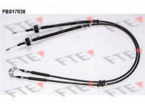 FTE FBS17038 trosas, stovėjimo stabdys 
 Stabdžių sistema -> Valdymo svirtys/trosai
522 002, 522 004, 522 557
