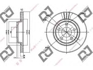 DJ PARTS BD1173 stabdžių diskas 
 Dviratė transporto priemonės -> Stabdžių sistema -> Stabdžių diskai / priedai
4E0615601, 4E0615601J, 8E0615301B