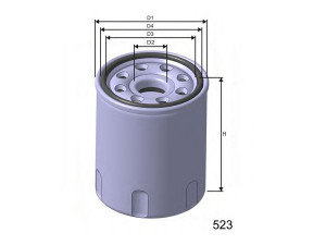 MISFAT Z263 alyvos filtras 
 Techninės priežiūros dalys -> Techninės priežiūros intervalai
1109AZ, 1109Y4, 1109AZ, 1109Y3
