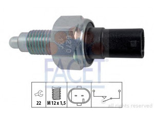 FACET 7.6270 jungiklis, atbulinės eigos žibintas 
 Elektros įranga -> Šviesų jungikliai/relės/valdymas -> Šviesų jungiklis/svirtis
A 169 545 00 06