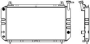 SAKURA  Automotive 1341-0213 radiatorius, variklio aušinimas