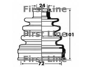 FIRST LINE FCB2865 gofruotoji membrana, kardaninis velenas 
 Ratų pavara -> Gofruotoji membrana
0443842100, 0443842102