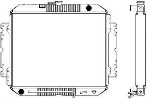 SAKURA  Automotive 1241-0206 radiatorius, variklio aušinimas