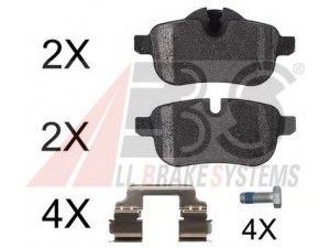 A.B.S. 37730 OE stabdžių trinkelių rinkinys, diskinis stabdys 
 Techninės priežiūros dalys -> Papildomas remontas
34 21 6 788 275