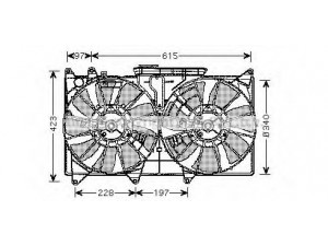 AVA QUALITY COOLING TO7535 ventiliatorius, radiatoriaus 
 Aušinimo sistema -> Oro aušinimas