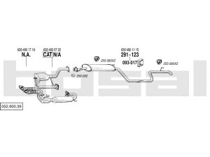 BOSAL 052.900.39 išmetimo sistema 
 Išmetimo sistema -> Išmetimo sistema, visa
