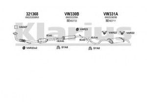 KLARIUS 930852U išmetimo sistema 
 Išmetimo sistema -> Išmetimo sistema, visa