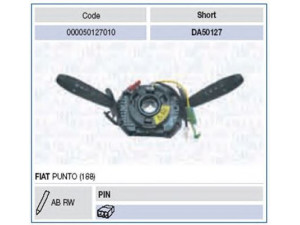 MAGNETI MARELLI 000050127010 vairo kolonėlės jungiklis 
 Vidaus įranga -> Rankinės/kojinės svirties sistema
735381051