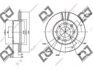 DJ PARTS BD1110 stabdžių diskas 
 Stabdžių sistema -> Diskinis stabdys -> Stabdžių diskas
45251-SA5-670, 45251-SA5-740, 45251SA5670