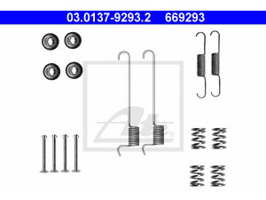 ATE 03.0137-9293.2 priedų komplektas, stovėjimo stabdžių trinkelės 
 Stabdžių sistema -> Rankinis stabdys