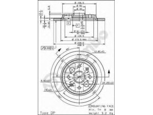 BREMBO 08.6837.10 stabdžių diskas
42510SD2930, 42510SD2930, 42510SD2A00