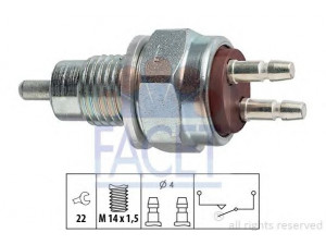 FACET 7.6052 jungiklis, atbulinės eigos žibintas 
 Elektros įranga -> Šviesų jungikliai/relės/valdymas -> Šviesų jungiklis/svirtis
84210-14010