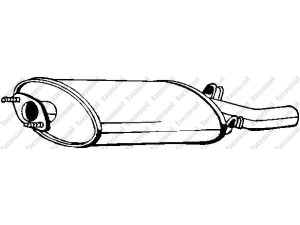 BOSAL 215-805 galinis duslintuvas 
 Išmetimo sistema -> Duslintuvas
22.02.190, 45.25.382, 89.79.155