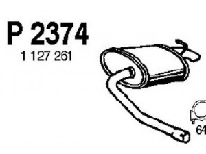 FENNO P2374 galinis duslintuvas 
 Išmetimo sistema -> Duslintuvas
1127261