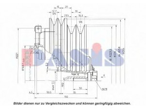 AKS DASIS 851310N magnetinė sankaba, oro kondicionieriaus kompresorius