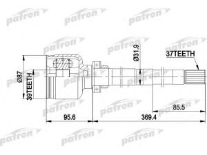 PATRON PCV5016 jungčių komplektas, kardaninis velenas 
 Ratų pavara -> Sujungimai/komplektas
32735S, 32736S, 3273Q5, 3273Q8
