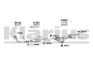 KLARIUS 330758E išmetimo sistema 
 Išmetimo sistema -> Išmetimo sistema, visa