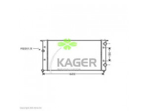 KAGER 31-1193 radiatorius, variklio aušinimas 
 Aušinimo sistema -> Radiatorius/alyvos aušintuvas -> Radiatorius/dalys
1H0121253AE