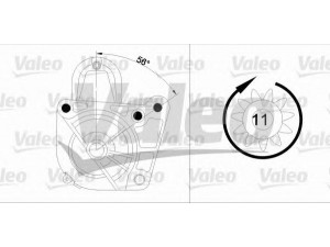 VALEO 455972 starteris 
 Elektros įranga -> Starterio sistema -> Starteris
S618190, 7711134793, 8200064465