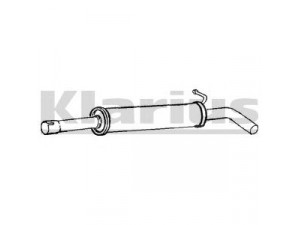 KLARIUS 240800 vidurinis duslintuvas 
 Išmetimo sistema -> Duslintuvas
6Q0253209AD, 6Q0253209AD, 6Q0253209AD