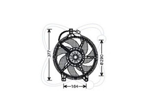 ELECTRO AUTO 32VM009 ventiliatorius, radiatoriaus 
 Aušinimo sistema -> Oro aušinimas
6385002093