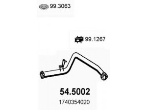 ASSO 54.5002 išleidimo kolektorius 
 Išmetimo sistema -> Išmetimo vamzdžiai
1740354020