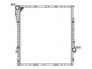 NRF 53183 radiatorius, variklio aušinimas 
 Aušinimo sistema -> Radiatorius/alyvos aušintuvas -> Radiatorius/dalys
1439102, 17111439102