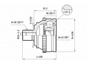 STATIM C.318 jungčių komplektas, kardaninis velenas 
 Ratų pavara -> Sujungimai/komplektas
701498099A
