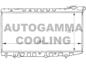 AUTOGAMMA 101019 radiatorius, variklio aušinimas
1640016130