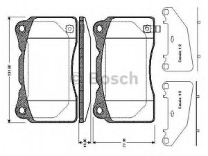 BOSCH 0 986 TB2 773 stabdžių trinkelių rinkinys, diskinis stabdys 
 Techninės priežiūros dalys -> Papildomas remontas
4605A049, MR407376, 26296 FE040